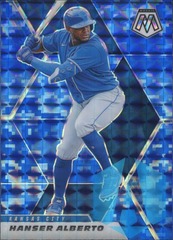 2021-22 Panini Mosaic #55 Hanser Alberto Blue Camo Kansas City Royals